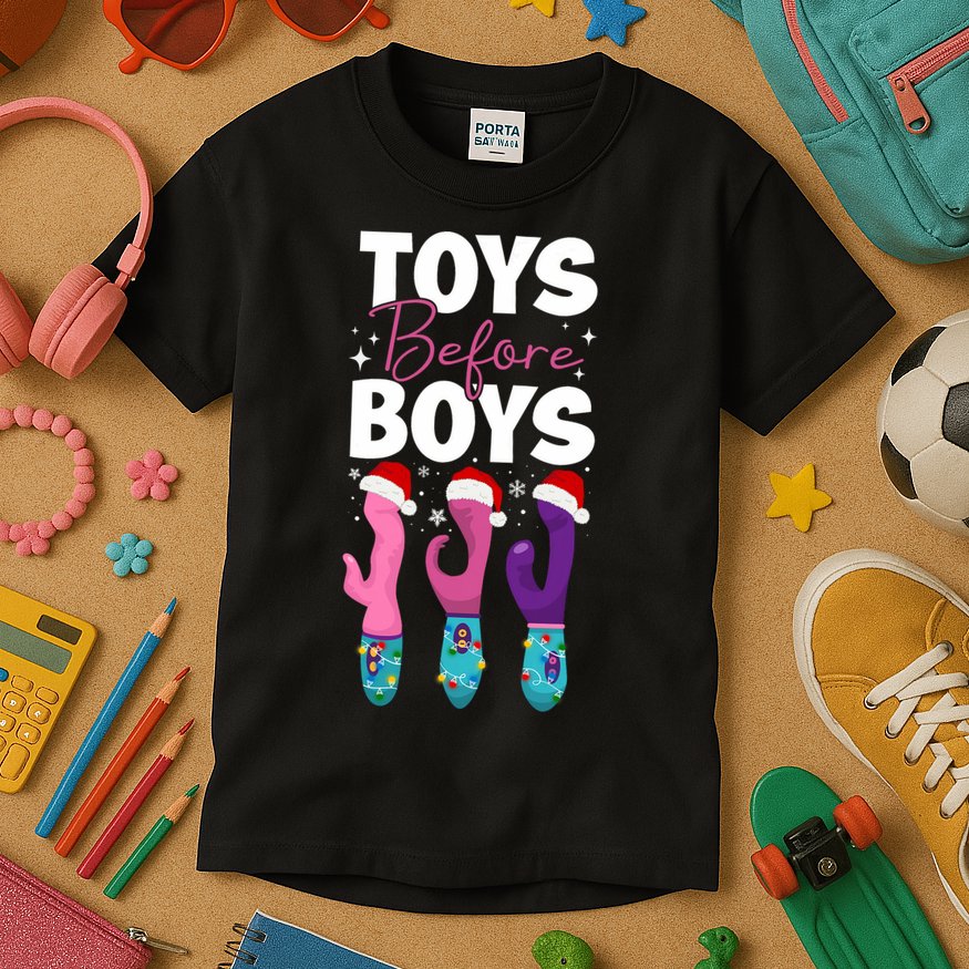 Funny Embarrassing Toys Before Boy Fun Adult Humour Kids T-Shirt