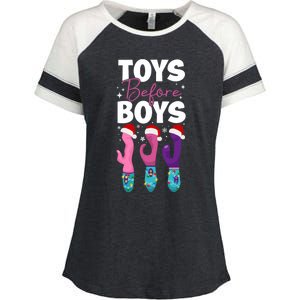 Funny Embarrassing Toys Before Boy Fun Adult Humour Enza Ladies Jersey Colorblock Tee