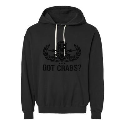Funny Eod Tech Got Crabs Explosive Ordnance Disposal Garment-Dyed Fleece Hoodie