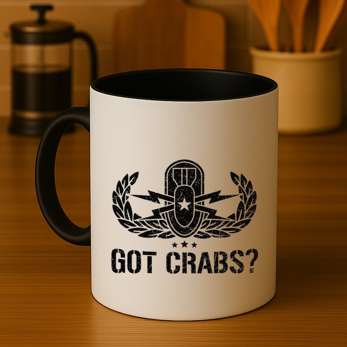 Funny Eod Tech Got Crabs Explosive Ordnance Disposal Mug