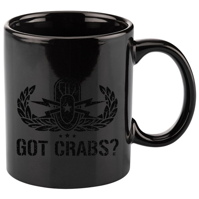 Funny Eod Tech Got Crabs Explosive Ordnance Disposal 11oz C Handle Ceramic Mug