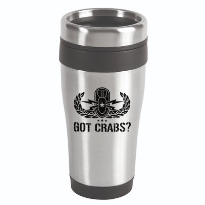 Funny Eod Tech Got Crabs Explosive Ordnance Disposal 16oz Travel Tumbler