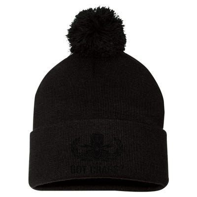 Funny Eod Tech Got Crabs Explosive Ordnance Disposal Pom Pom 12in Knit Beanie