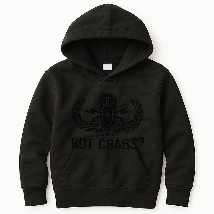 Funny Eod Tech Got Crabs Explosive Ordnance Disposal Kids Hoodie