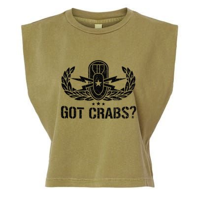 Funny Eod Tech Got Crabs Explosive Ordnance Disposal Garment-Dyed Women's Muscle Tee