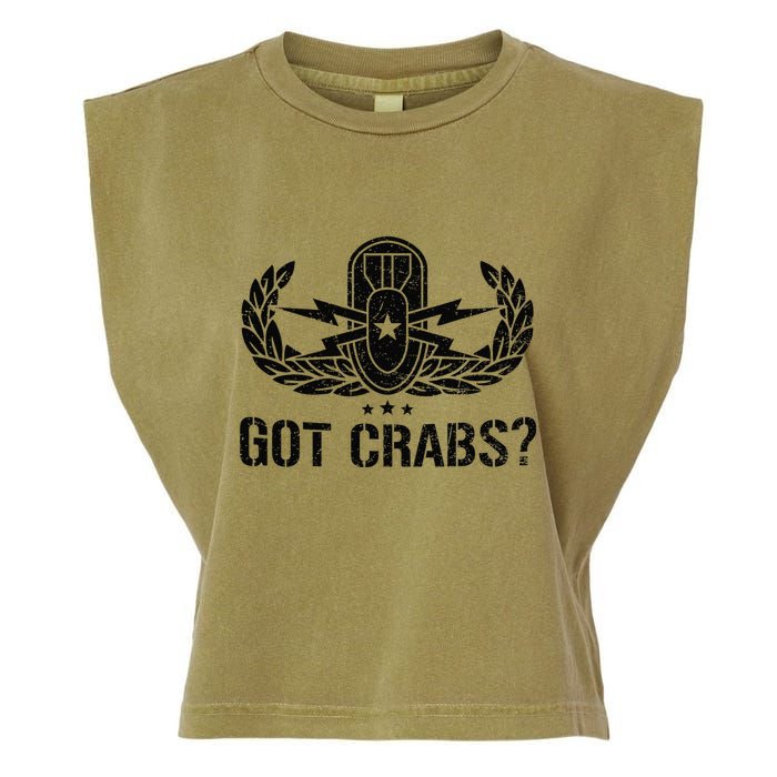 Funny Eod Tech Got Crabs Explosive Ordnance Disposal Garment-Dyed Women's Muscle Tee
