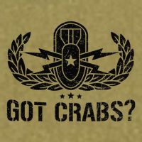 Funny Eod Tech Got Crabs Explosive Ordnance Disposal Garment-Dyed Women's Muscle Tee