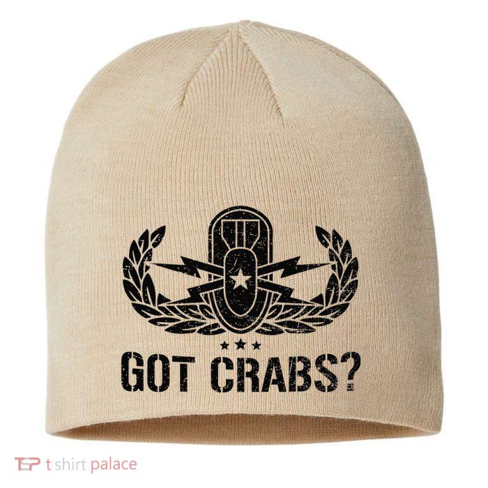 Funny Eod Tech Got Crabs Explosive Ordnance Disposal Sustainable Beanie