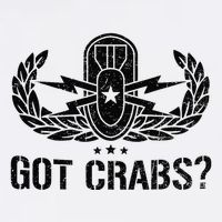 Funny Eod Tech Got Crabs Explosive Ordnance Disposal Garment-Dyed Sweatshirt