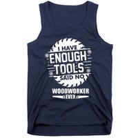 Funny Enough Tools Woodworking Kit Carpentry Sawblade Gift Tank Top