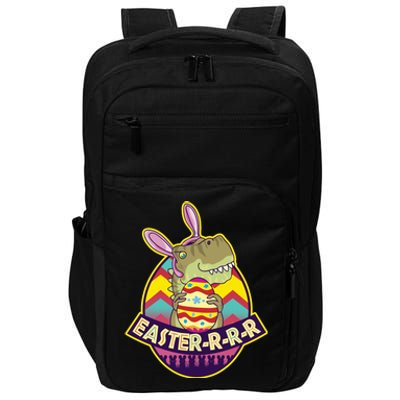 Funny EasterRRR TRex Dinosaur Impact Tech Backpack