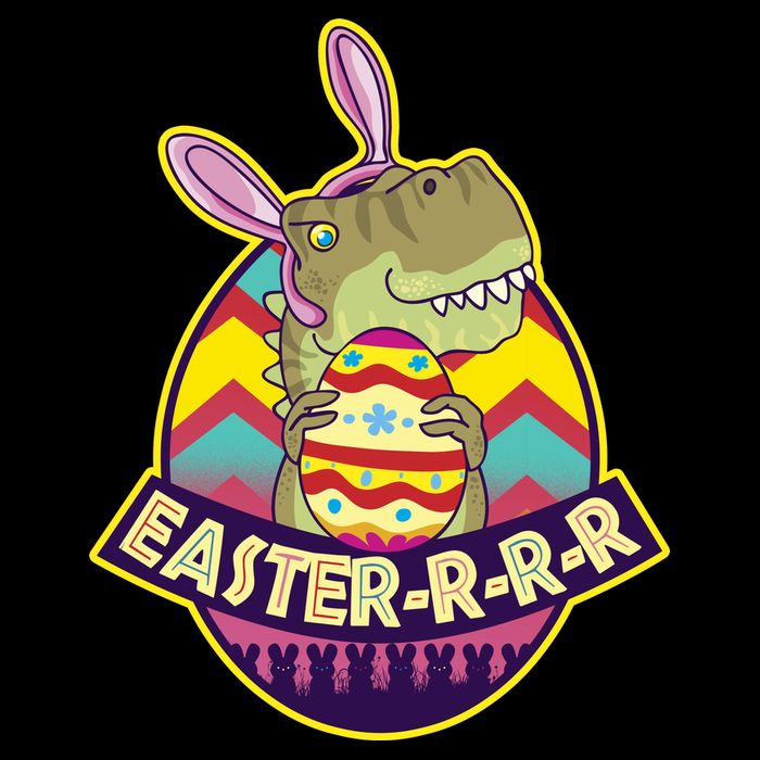 Funny EasterRRR TRex Dinosaur Drawstring Bag