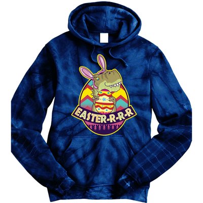 Funny EasterRRR TRex Dinosaur Tie Dye Hoodie