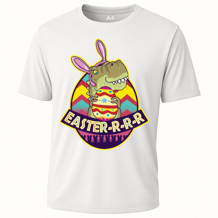 Funny EasterRRR TRex Dinosaur Cooling Performance Crew T-Shirt