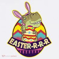 Funny EasterRRR TRex Dinosaur Sustainable Bucket Hat