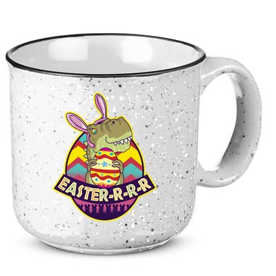 Funny EasterRRR TRex Dinosaur 15oz Campfire Ceramic Mug
