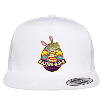 Funny EasterRRR TRex Dinosaur Flat Bill Trucker Hat