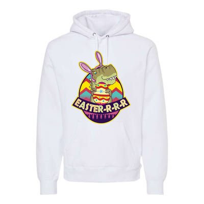 Funny EasterRRR TRex Dinosaur Premium Hoodie