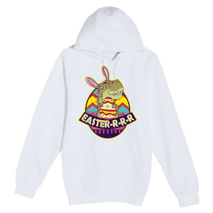 Funny EasterRRR TRex Dinosaur Premium Pullover Hoodie