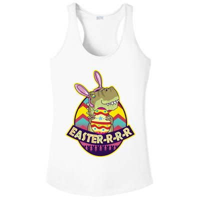 Funny EasterRRR TRex Dinosaur Ladies PosiCharge Competitor Racerback Tank