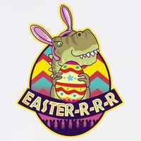 Funny EasterRRR TRex Dinosaur Magnet