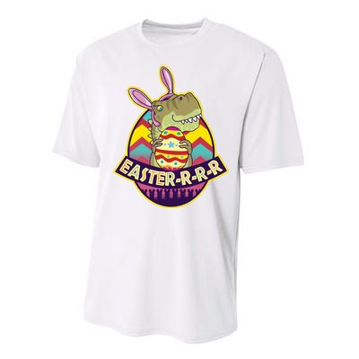 Funny EasterRRR TRex Dinosaur Performance Sprint T-Shirt