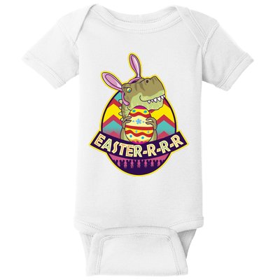 Funny EasterRRR TRex Dinosaur Baby Bodysuit