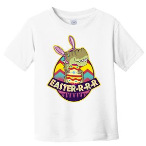 Funny EasterRRR TRex Dinosaur Toddler T-Shirt