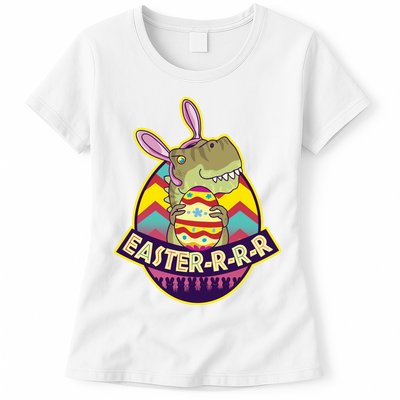 Funny EasterRRR TRex Dinosaur Womens T-Shirt