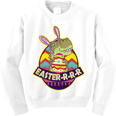 Funny EasterRRR TRex Dinosaur Kids Sweatshirt
