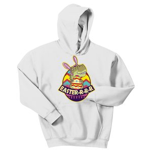 Funny EasterRRR TRex Dinosaur Kids Hoodie