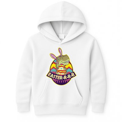 Funny EasterRRR TRex Dinosaur Kids Hoodie