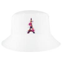 Floral Eiffel Tower Paris Cool Comfort Performance Bucket Hat