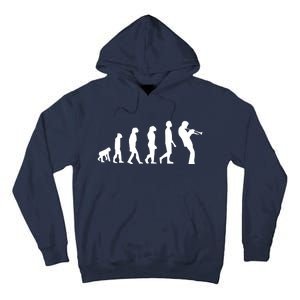 Funny Evolution Trumpet Player Music Band Musician Jazz Gift Tall Hoodie