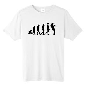 Funny Evolution Trumpet Player Music Band Musician Jazz Gift Tall Fusion ChromaSoft Performance T-Shirt