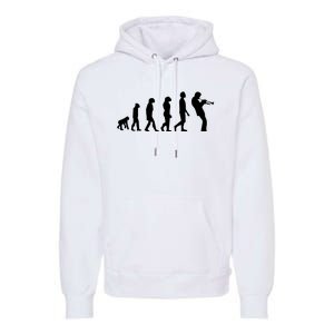 Funny Evolution Trumpet Player Music Band Musician Jazz Gift Premium Hoodie