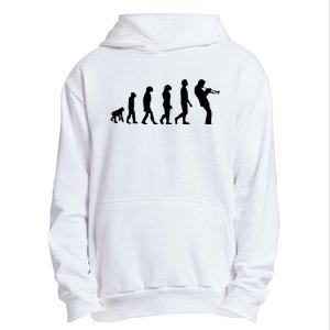 Funny Evolution Trumpet Player Music Band Musician Jazz Gift Urban Pullover Hoodie