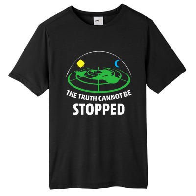 Flat Earther The Truth Cannot Be Stopped Tall Fusion ChromaSoft Performance T-Shirt