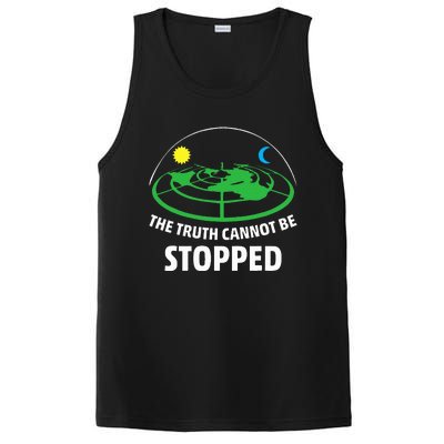 Flat Earther The Truth Cannot Be Stopped PosiCharge Competitor Tank