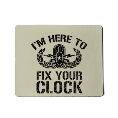 Funny Eod Tech Here To Fix Your Clock Bomb Disposal Mousepad