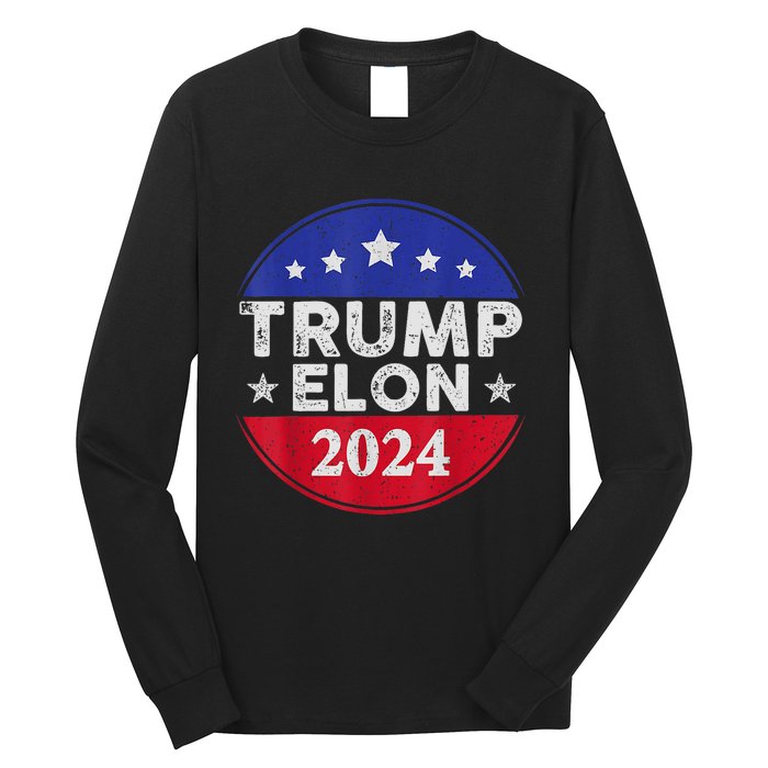 Funny Elon & Trump Vance For President 2024 Long Sleeve Shirt