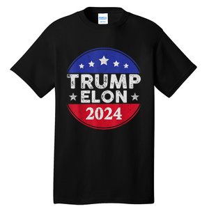 Funny Elon & Trump Vance For President 2024 Tall T-Shirt