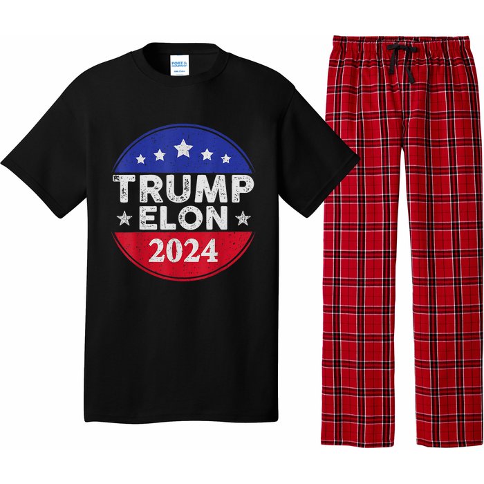 Funny Elon & Trump Vance For President 2024 Pajama Set