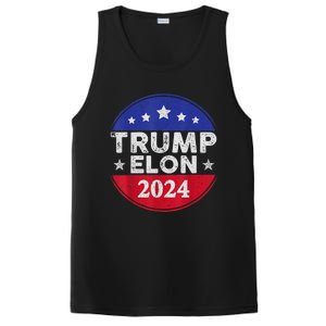 Funny Elon & Trump Vance For President 2024 PosiCharge Competitor Tank