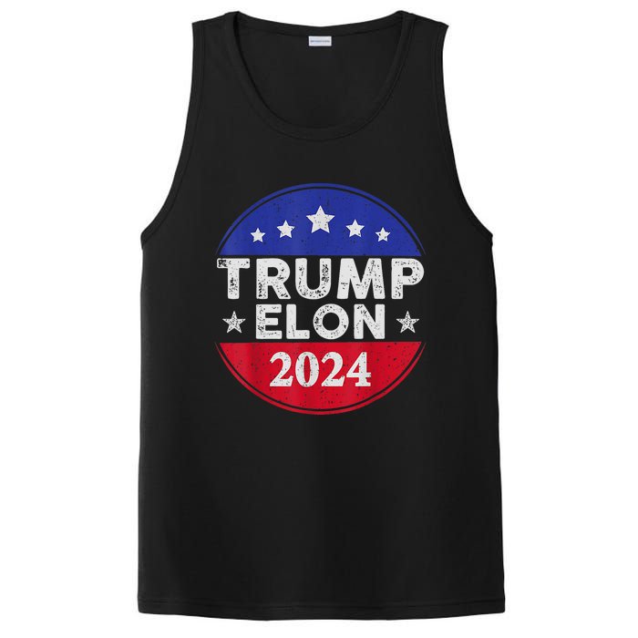 Funny Elon & Trump Vance For President 2024 PosiCharge Competitor Tank