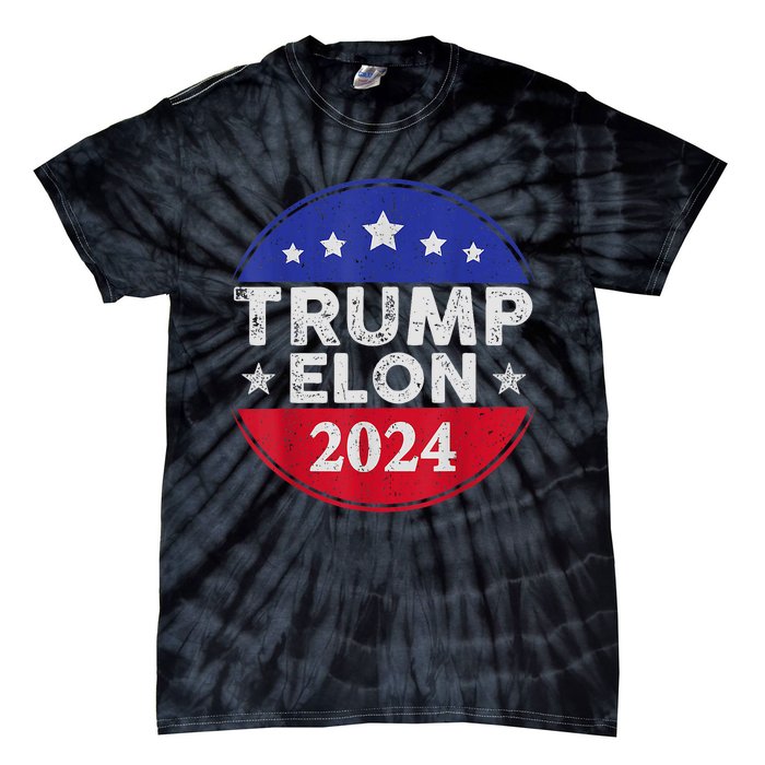 Funny Elon & Trump Vance For President 2024 Tie-Dye T-Shirt