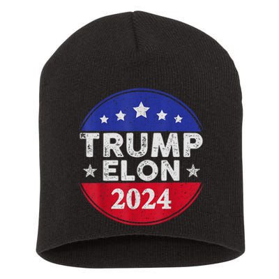 Funny Elon & Trump Vance For President 2024 Short Acrylic Beanie