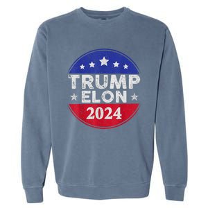 Funny Elon & Trump Vance For President 2024 Garment-Dyed Sweatshirt