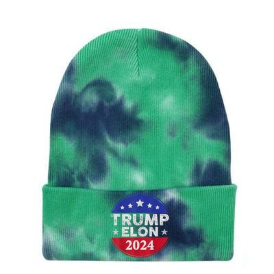 Funny Elon & Trump Vance For President 2024 Tie Dye 12in Knit Beanie