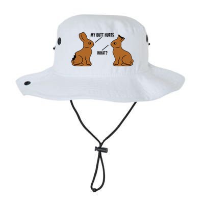 Funny Easter TShirt, My Butt Hurts What, Funny Easter Egg Chocolate Bunny Legacy Cool Fit Booney Bucket Hat